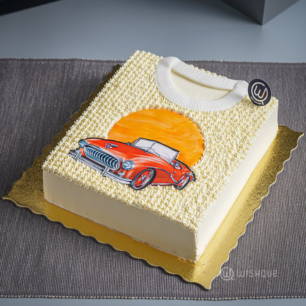 Classic Sports Car Sweater Chocolate Cake