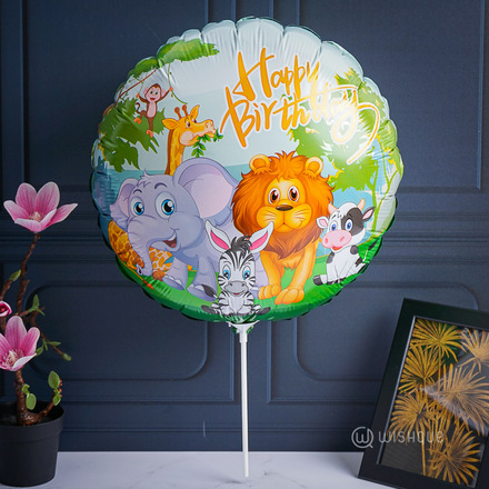 Happy Birthday Safari Foil Balloon