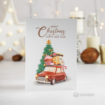 Merry Christmas & Happy New Year Greeting Card