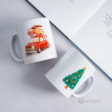 Holly Jolly Christmas Printed Mug