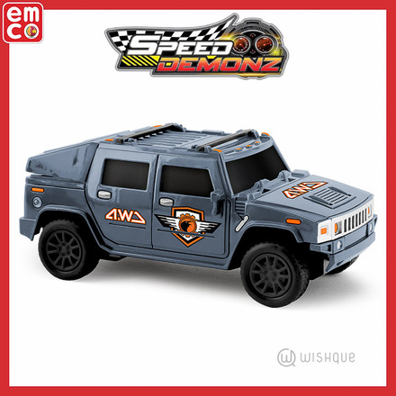 Speed Demonz Mini Remote R/C - Grey Jeep