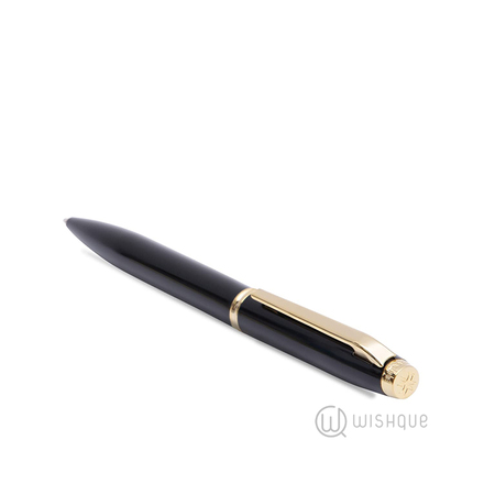 Pen Pennline Atlas 3208 Gloss Black With Gold Trims Bp