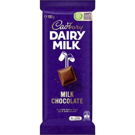 Cadbury Milk Chocolate Block 180g